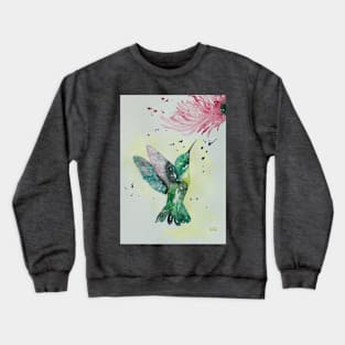 Hummingbird painting by Garry Greenwood Crewneck Sweatshirt